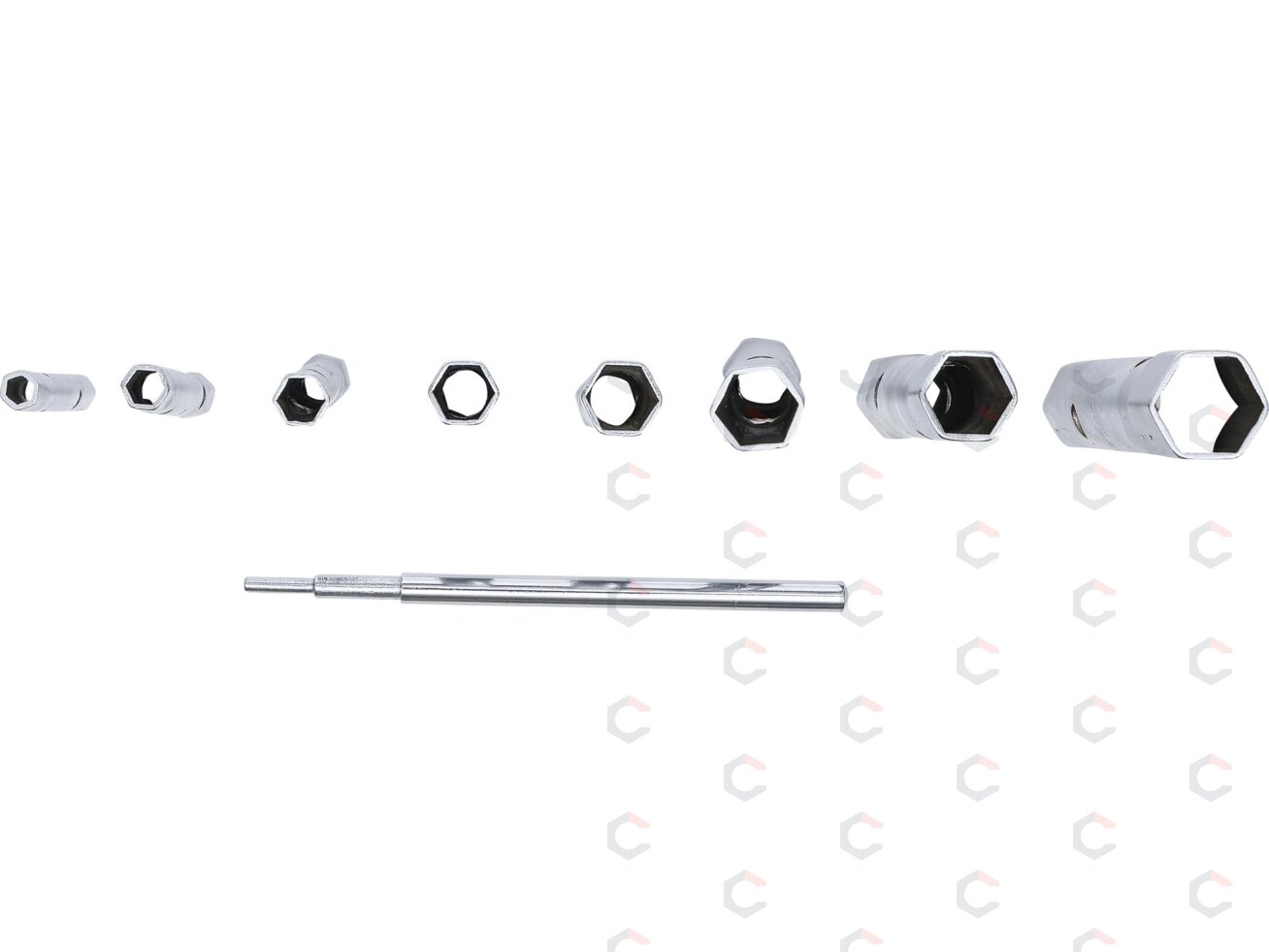 Vamzdinių raktų rinkinys | 6x7 - 20x22 mm | 8 vnt. (1218) 3 Vamzdinių raktų rinkinys | 6x7 - 20x22 mm | 8 vnt. (1218) 3