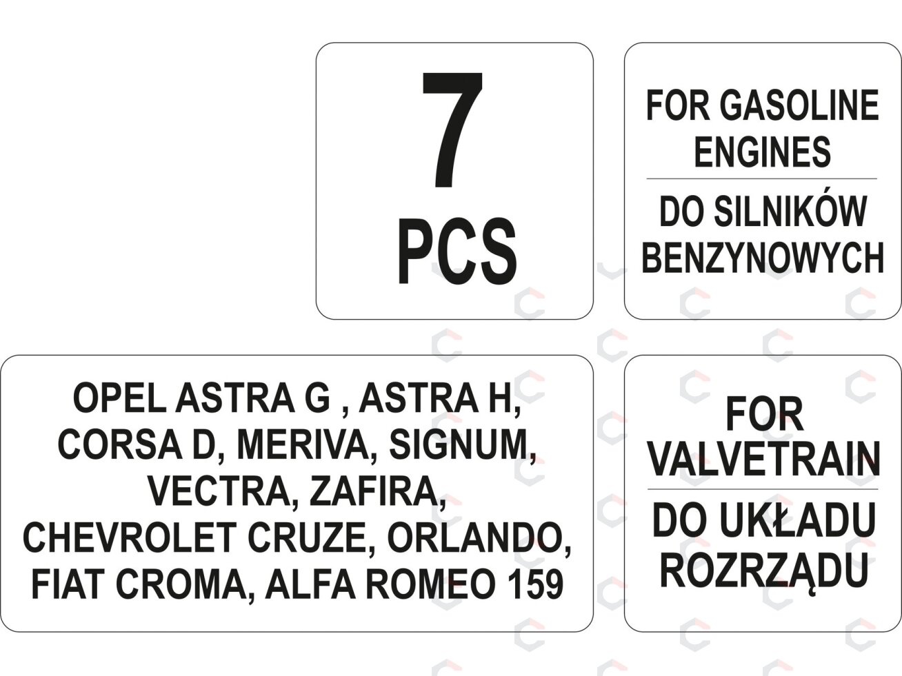 Variklio fiksavimo įrankių rinkinys | Opel 1.4-1.8 16V | 7 vnt. (YT-06005) 3 Variklio fiksavimo įrankių rinkinys | Opel 1.4-1.8 16V | 7 vnt. (YT-06005) 3