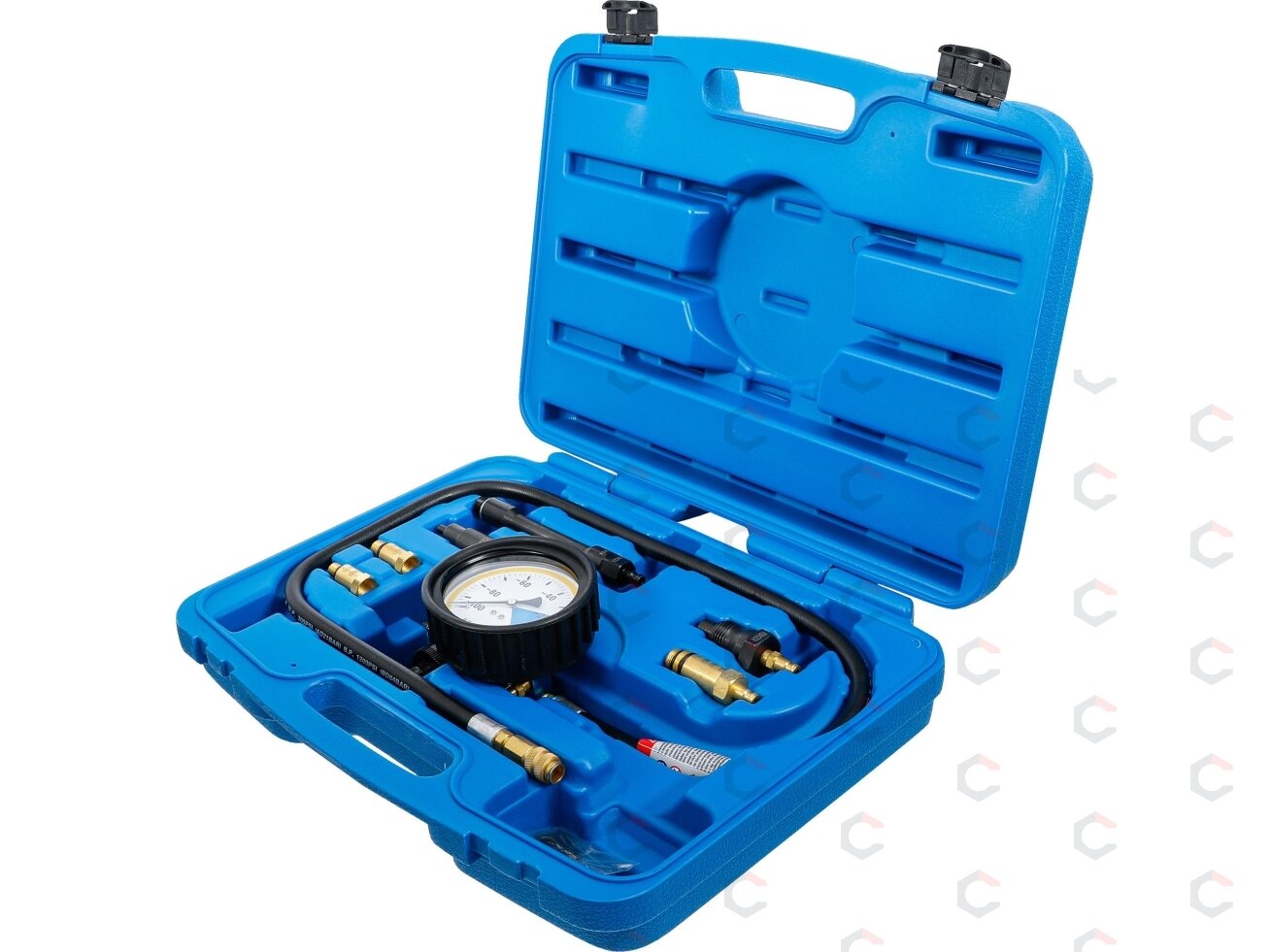 Variklio spaudimo nuotėkio testavimo rinkinys | 7 vnt. (62645) 2 Variklio spaudimo nuotėkio testavimo rinkinys | 7 vnt. (62645) 2