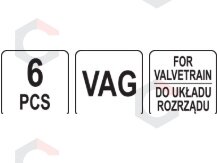 Variklio fiksavimo įrankių rinkinys | VAG TDI | 6 vnt. (YT-06321) 5