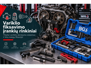 Variklio fiksavimo įrankių rinkiniai Variklio fiksavimo įrankių rinkiniai