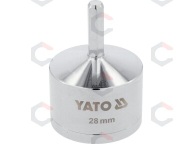 Vario vamzdžio valymo šepetys | 28 mm | šešiakampis kotas (YT-63721) Vario vamzdžio valymo šepetys | 28 mm | šešiakampis kotas (YT-63721)