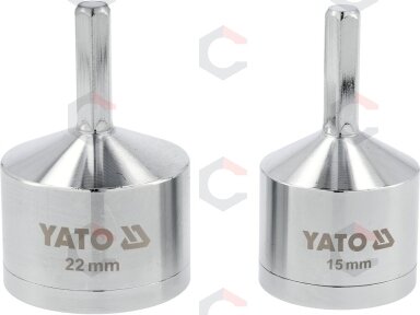 Vario vamzdžių valymo šepečių rinkinys | 15 mm ir 22 mm | 2 vnt (YT-63720) Vario vamzdžių valymo šepečių rinkinys | 15 mm ir 22 mm | 2 vnt (YT-63720)