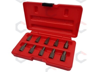 Varžtų išsukėjų rinkinys | 3-11 mm | 10 vnt. (V24375) Varžtų išsukėjų rinkinys | 3-11 mm | 10 vnt. (V24375)