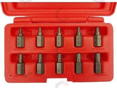Varžtų išsukėjų rinkinys | 3-11 mm | 10 vnt. (V24375) Varžtų išsukėjų rinkinys | 3-11 mm | 10 vnt. (V24375)