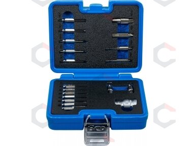 Varžtų ištraukimo rinkinys | vidiniam šešiakampiui 1,5 - 10 mm / T-Star (Torx) | T10 - T55 | 19 vnt. (9173-1)