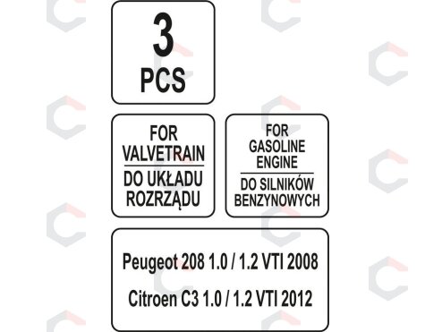 Variklio fiksavimo įrankių rinkinys | Peugeot, Citroen 1.0–1.2 VTi benzinas (YT-06023) 4 Variklio fiksavimo įrankių rinkinys | Peugeot, Citroen 1.0–1.2 VTi benzinas (YT-06023) 4