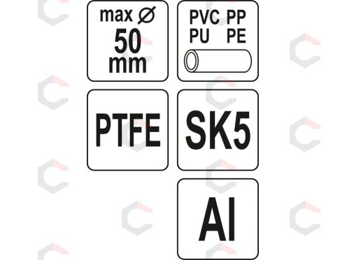 Vamzdžio pjoviklis | PTFE | 0-50 mm (YT-22272) 4 Vamzdžio pjoviklis | PTFE | 0-50 mm (YT-22272) 4