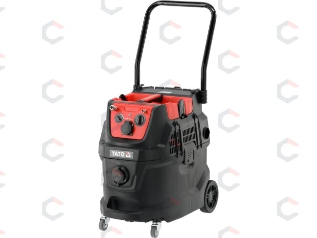 Vakuuminis dulkių siurblys – automatinis filtro kratytuvas, pneumo sinchronizacija – 40 l | 1600/3600 W (YT-85718) 1 Vakuuminis dulkių siurblys – automatinis filtro kratytuvas, pneumo sinchronizacija – 40 l | 1600/3600 W (YT-85718) 1