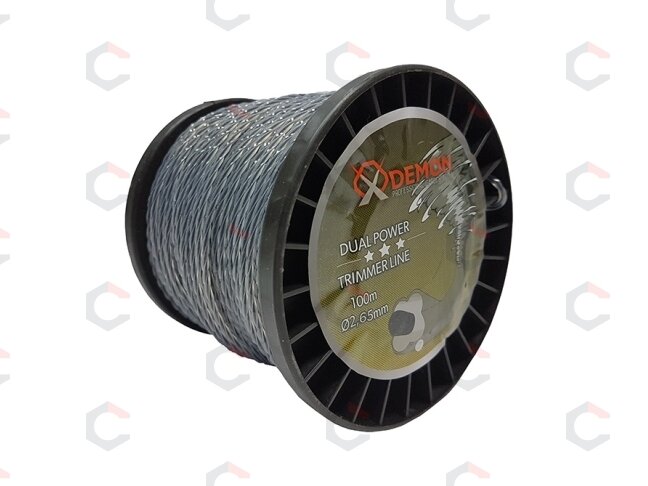 Valas žolei trimeriams | pintas / sustiprintas / suktas | 2.65 mm x 100 m (M830856) 1 Valas žolei trimeriams | pintas / sustiprintas / suktas | 2.65 mm x 100 m (M830856) 1