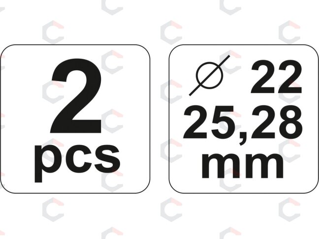 Vamzdelių valcavimo / platinimo įrankis | 22, 25, 28 mm (YT-2182) 3
