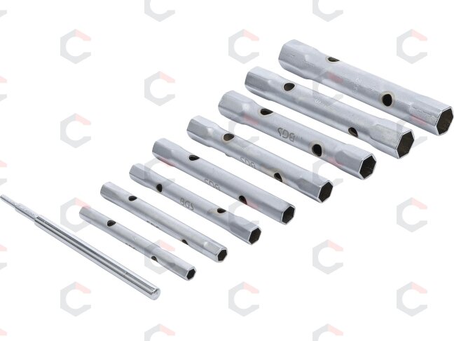 Vamzdinių raktų rinkinys | 6x7 - 20x22 mm | 8 vnt. (1218) Vamzdinių raktų rinkinys | 6x7 - 20x22 mm | 8 vnt. (1218)
