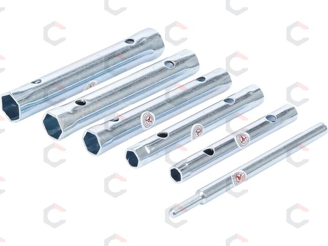 Vamzdinių veržliarakčių rinkinys | 8-17 mm | 6 vnt. (85814) Vamzdinių veržliarakčių rinkinys | 8-17 mm | 6 vnt. (85814)