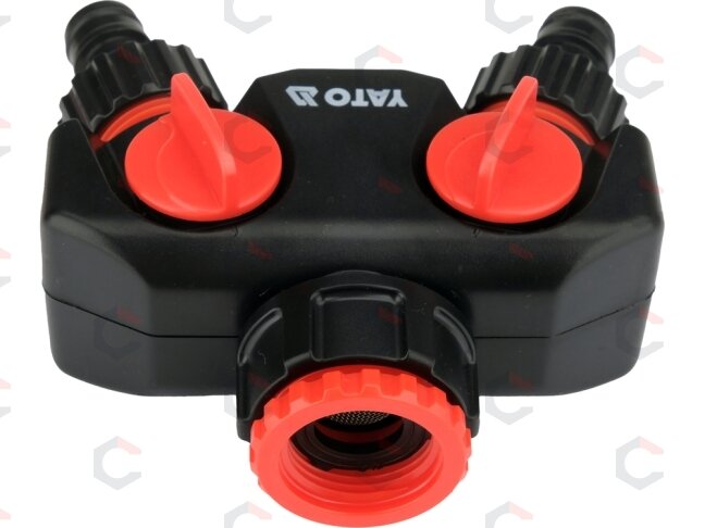 Dvigubas čiaupo adapteris | G3/4 ir G1 (YT-89100) 3 Dvigubas čiaupo adapteris | G3/4 ir G1 (YT-89100) 3