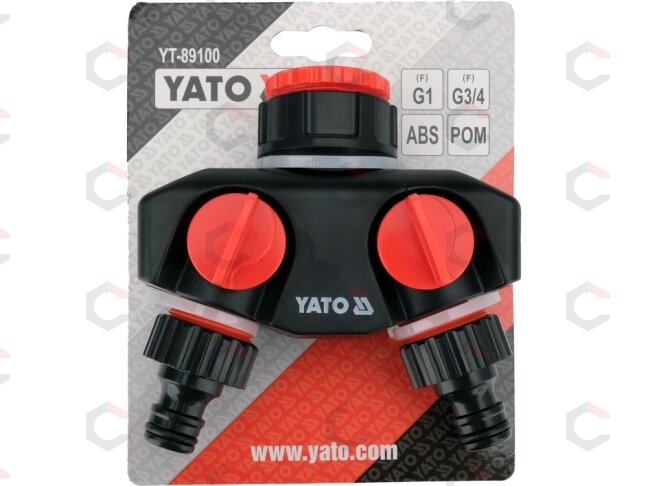 Dvigubas čiaupo adapteris | G3/4 ir G1 (YT-89100) 5 Dvigubas čiaupo adapteris | G3/4 ir G1 (YT-89100) 5