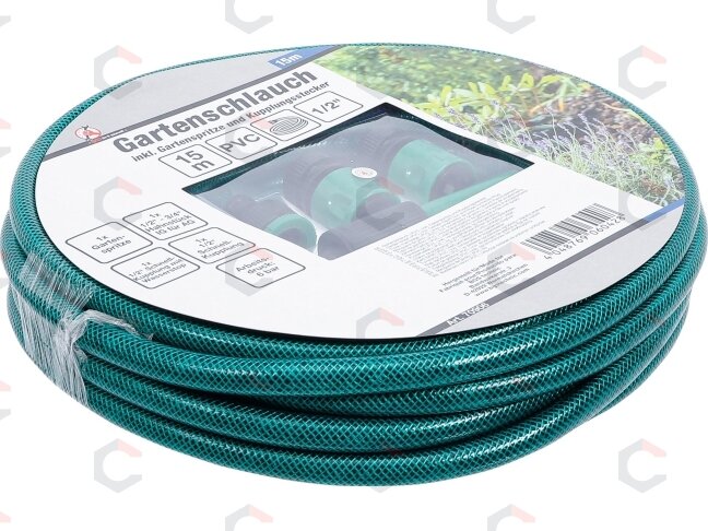 Vandens žarna | PVC | su purškimo pistoletu ir greitosiomis movomis | 15 m | 6 vnt. (70906) 3
