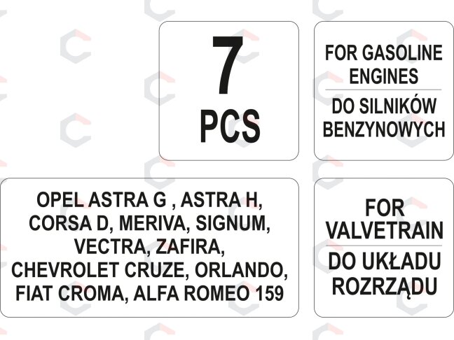 Variklio fiksavimo įrankių rinkinys | Opel 1.4-1.8 16V | 7 vnt. (YT-06005) 3 Variklio fiksavimo įrankių rinkinys | Opel 1.4-1.8 16V | 7 vnt. (YT-06005) 3