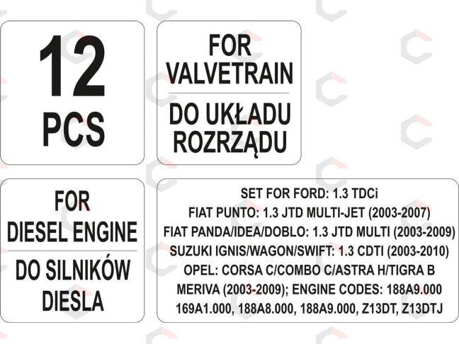 Variklio fiksavimo įrankių rinkinys | Opel / Suzuki / Fiat (YT-06003) 4 Variklio fiksavimo įrankių rinkinys | Opel / Suzuki / Fiat (YT-06003) 4