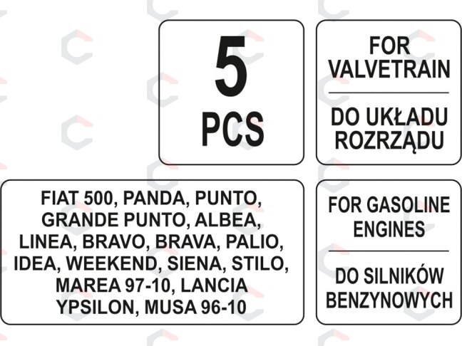 Variklio fiksavimo rinkinys | Fiat 1,2 16V (YT-06016) 4 Variklio fiksavimo rinkinys | Fiat 1,2 16V (YT-06016) 4
