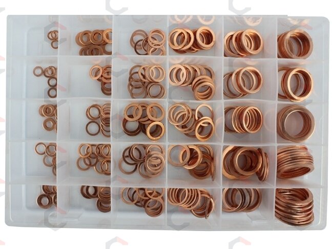 Varinių tarpinių rinkinys | 300 vnt. (8142V) 2 Varinių tarpinių rinkinys | 300 vnt. (8142V) 2
