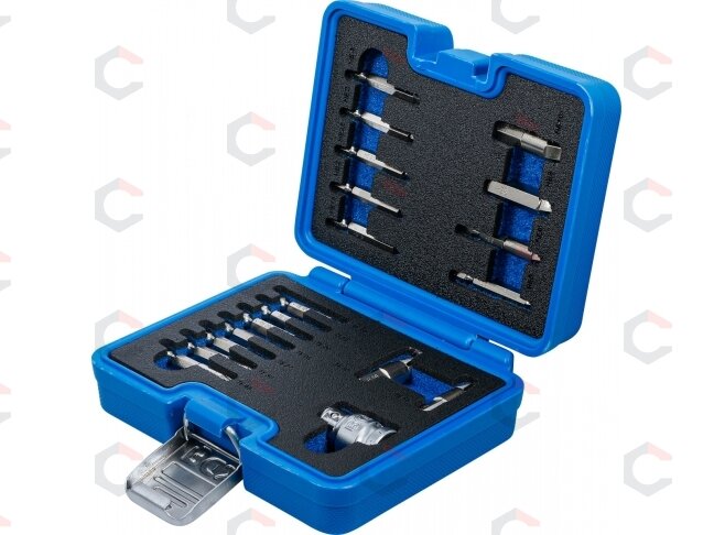 Varžtų ištraukimo rinkinys | vidiniam šešiakampiui 1,5 - 10 mm / T-Star (Torx) | T10 - T55 | 19 vnt. (9173-1) 2 Varžtų ištraukimo rinkinys | vidiniam šešiakampiui 1,5 - 10 mm / T-Star (Torx) | T10 - T55 | 19 vnt. (9173-1) 2