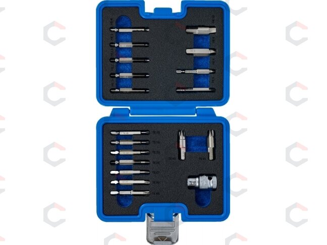 Varžtų ištraukimo rinkinys | vidiniam šešiakampiui 1,5 - 10 mm / T-Star (Torx) | T10 - T55 | 19 vnt. (9173-1) 3 Varžtų ištraukimo rinkinys | vidiniam šešiakampiui 1,5 - 10 mm / T-Star (Torx) | T10 - T55 | 19 vnt. (9173-1) 3
