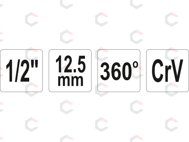 Varžtų priveržimo matuoklis 1/2" 360° (YT-0593) 2 Varžtų priveržimo matuoklis 1/2" 360° (YT-0593) 2