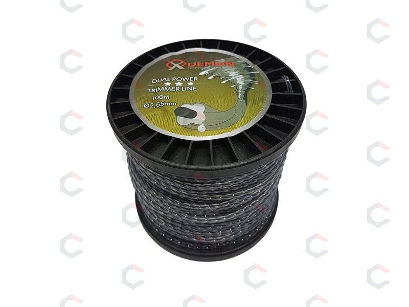Valas žolei trimeriams | pintas / sustiprintas / suktas | 2.65 mm x 100 m (M830856) Valas žolei trimeriams | pintas / sustiprintas / suktas | 2.65 mm x 100 m (M830856)