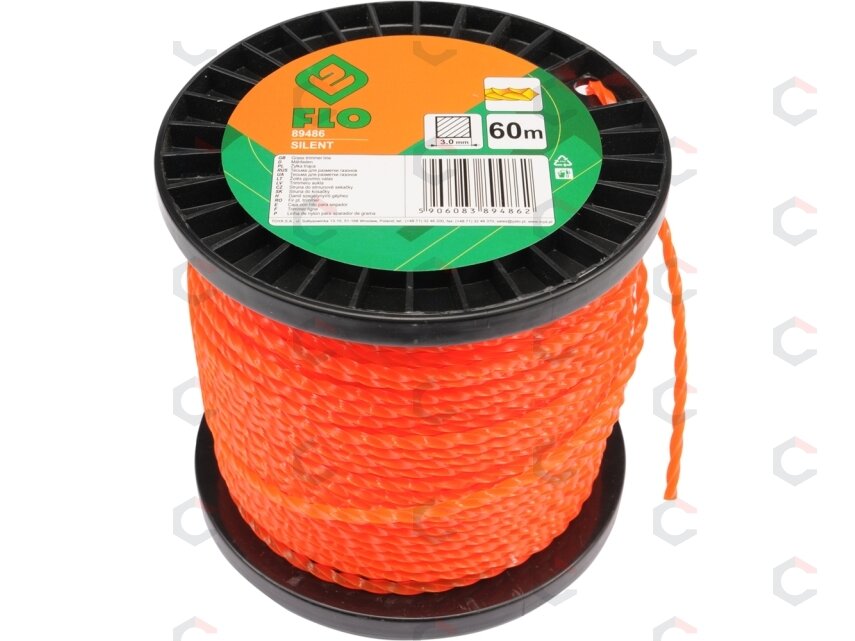 Valas žolei trimeriams | suktas "Silent" | 3.0 mm x 60 m (89486) Valas žolei trimeriams | suktas "Silent" | 3.0 mm x 60 m (89486)