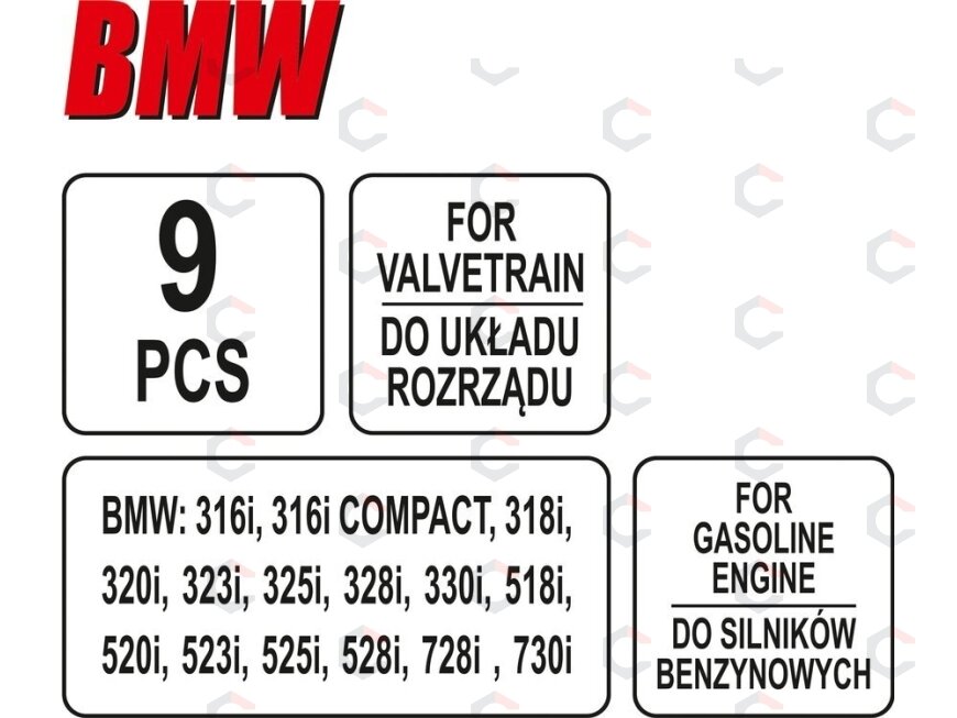 Variklio fiksavimo rinkinys | BMW Double Vanos M52TU, M54, M56 (YT-06022) 4