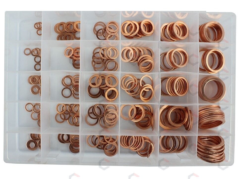 Varinių tarpinių rinkinys | 300 vnt. (8142V) 2 Varinių tarpinių rinkinys | 300 vnt. (8142V) 2