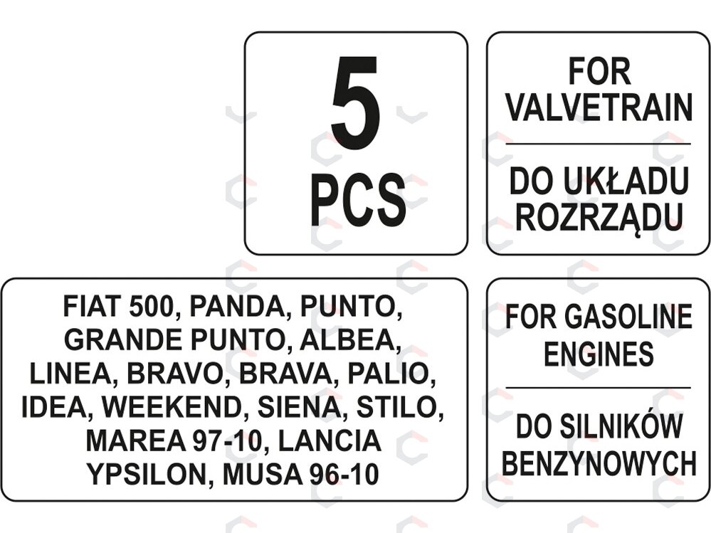 Variklio fiksavimo rinkinys | Fiat 1,2 16V (YT-06016) 4 Variklio fiksavimo rinkinys | Fiat 1,2 16V (YT-06016) 4