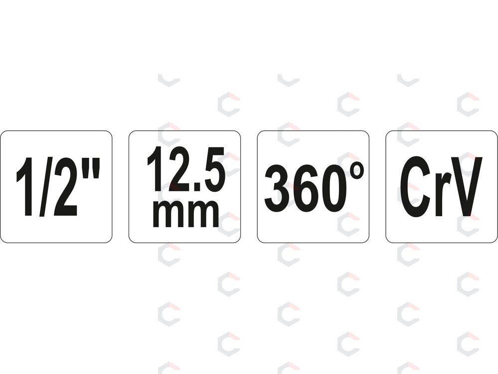Varžtų priveržimo matuoklis 1/2" 360° (YT-0593) 2 Varžtų priveržimo matuoklis 1/2" 360° (YT-0593) 2
