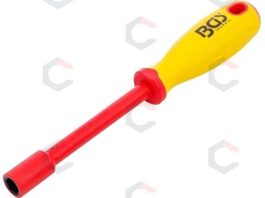 VDE atsuktuvas su galvute | Šešiakampis | 11 mm | Ašmenų ilgis 125 mm (71091) VDE atsuktuvas su galvute | Šešiakampis | 11 mm | Ašmenų ilgis 125 mm (71091)