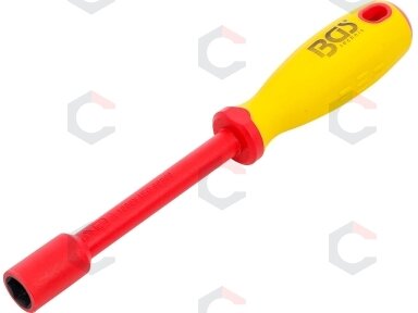 VDE atsuktuvas su galvute | Šešiakampis | 13 mm | Ašmenų ilgis 125 mm (71093) VDE atsuktuvas su galvute | Šešiakampis | 13 mm | Ašmenų ilgis 125 mm (71093)
