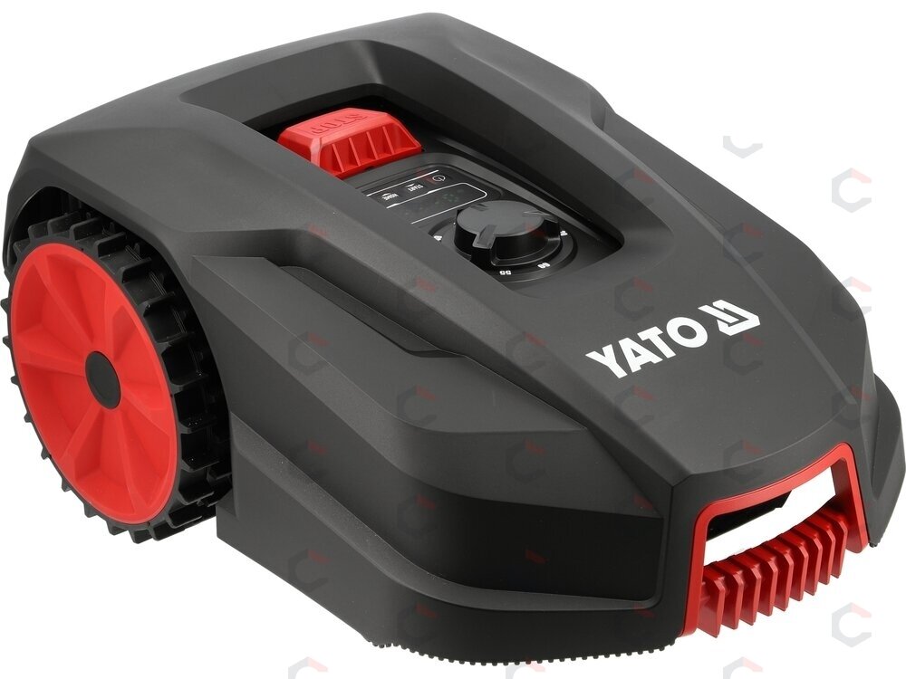 Vejos robotas YATO | laidinis perimetras | iki 500 m² | Wi-Fi, Bluetooth | 20 V (YT-852091) 1 Vejos robotas YATO | laidinis perimetras | iki 500 m² | Wi-Fi, Bluetooth | 20 V (YT-852091) 1
