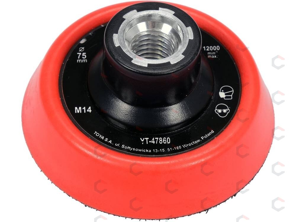 Velcro padas | 75 mm | M14 (YT-47860) Velcro padas | 75 mm | M14 (YT-47860)