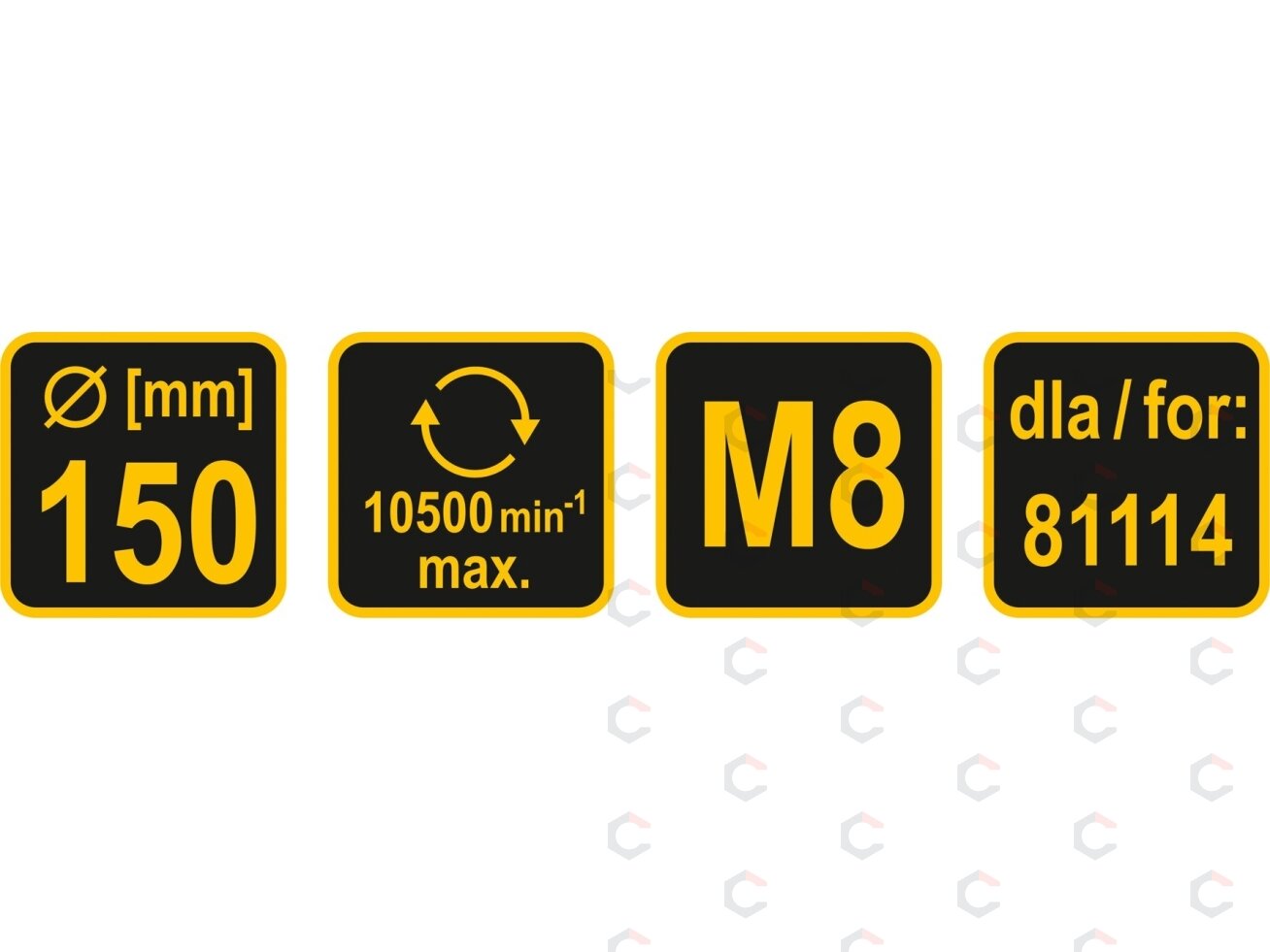 Velcro padas poliruokliui | Ø 150 mm, 6 mm velenas (81115) 2 Velcro padas poliruokliui | Ø 150 mm, 6 mm velenas (81115) 2