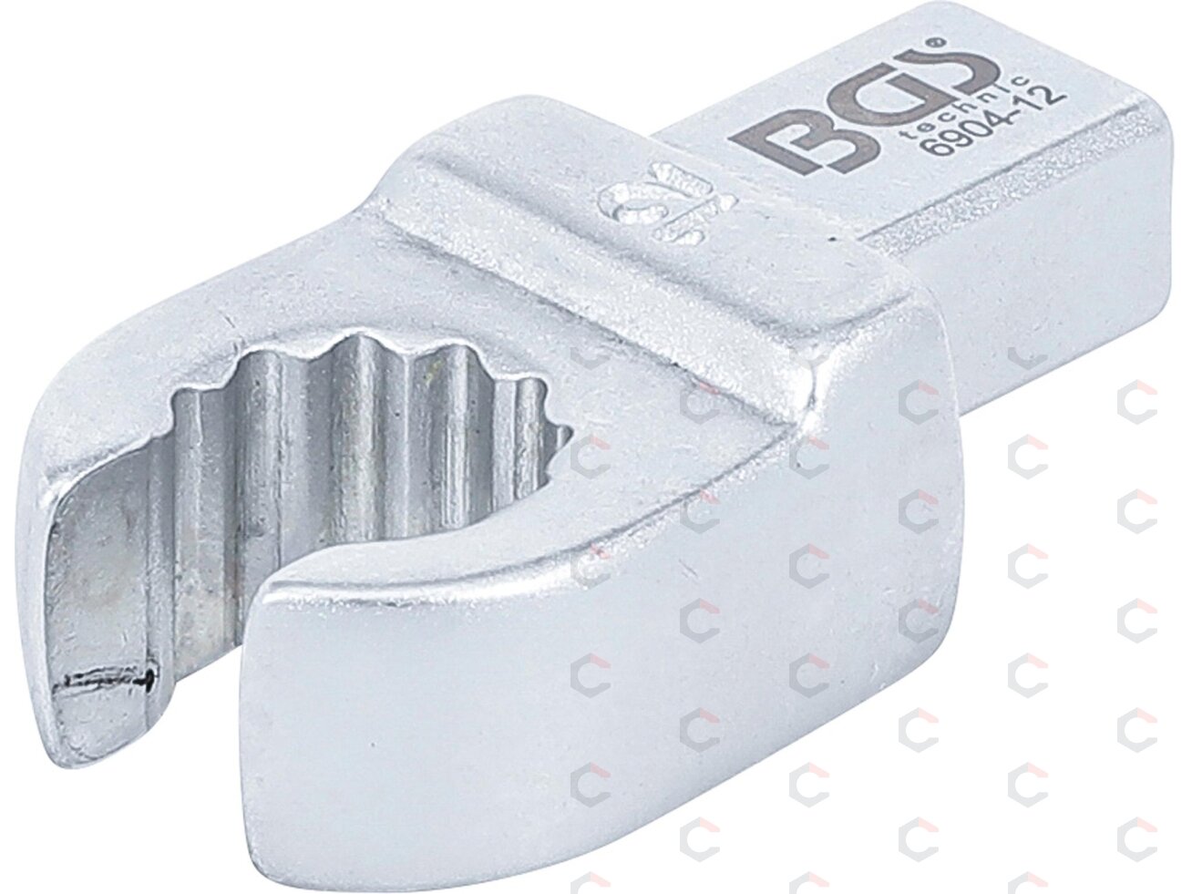 Veržliaraktis įstatomas kilpinis | atviras tipas | 12 mm (6904-12) Veržliaraktis įstatomas kilpinis | atviras tipas | 12 mm (6904-12)