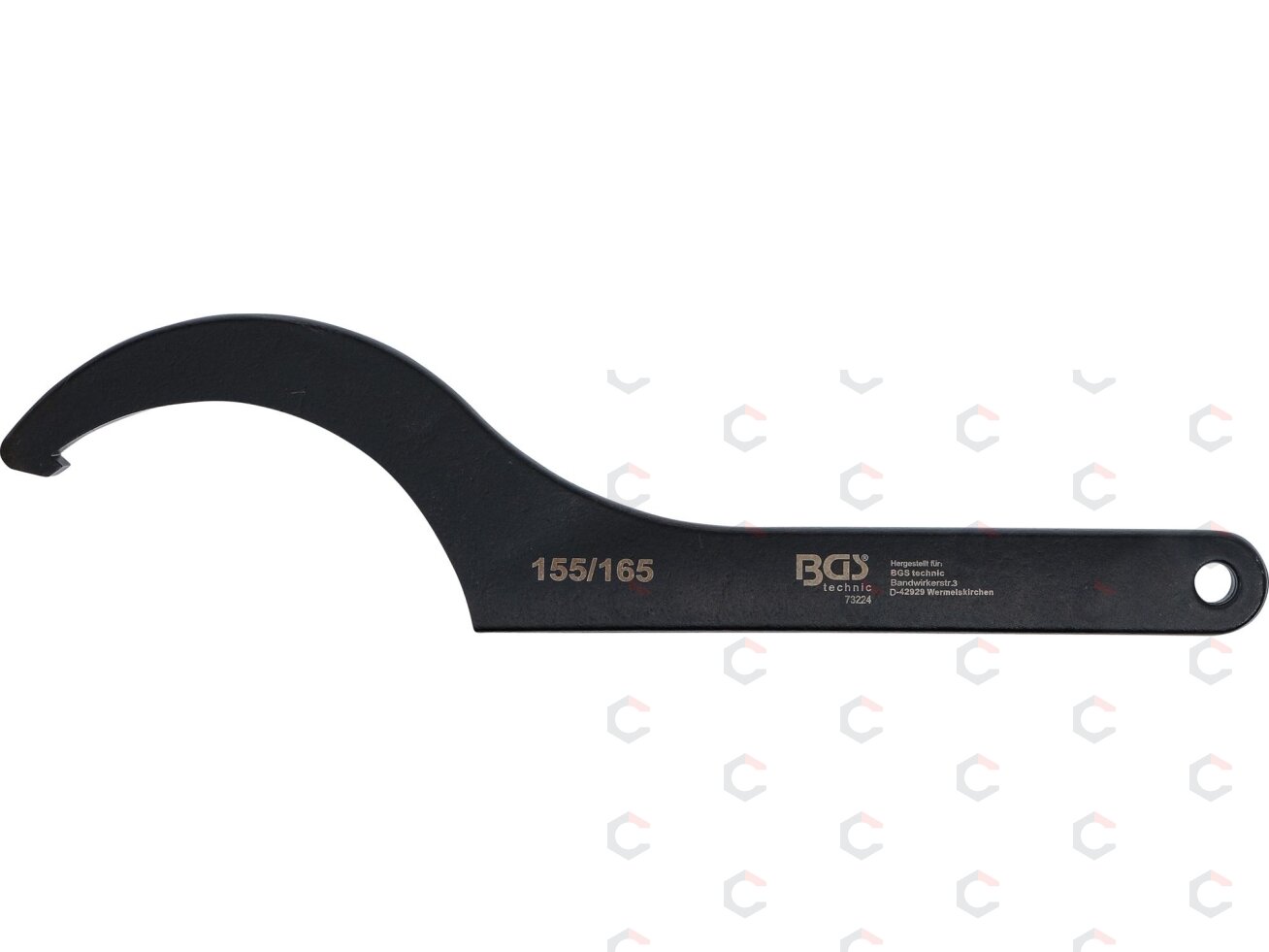 Veržliaraktis užmetamas | kablys | 155 - 165 mm (73224) 1 Veržliaraktis užmetamas | kablys | 155 - 165 mm (73224) 1