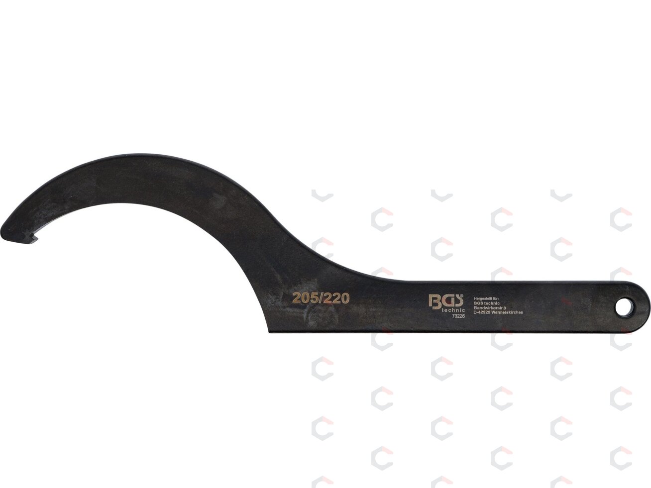 Veržliaraktis užmetamas | kablys | 205 - 220 mm (73226) 1