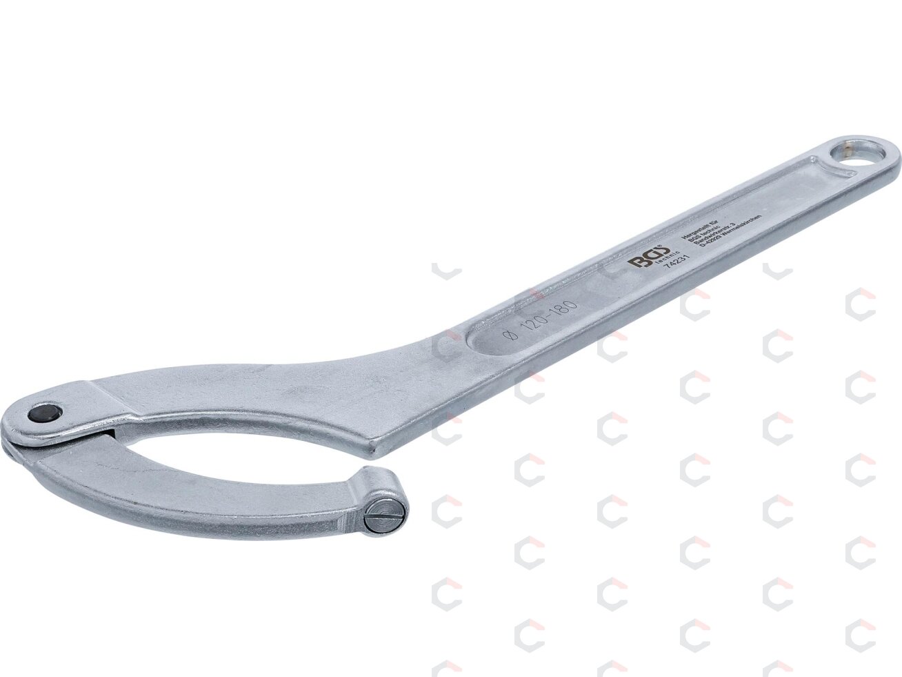 Veržliaraktis užmetamas reguliuojamas | su antgaliu | 120 - 180 mm (74231) 1 Veržliaraktis užmetamas reguliuojamas | su antgaliu | 120 - 180 mm (74231) 1