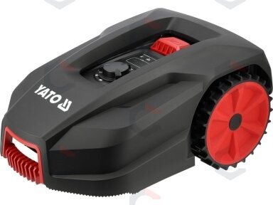 Vejos robotas YATO | laidinis perimetras | iki 500 m² | Wi-Fi, Bluetooth | 20 V (YT-852091) Vejos robotas YATO | laidinis perimetras | iki 500 m² | Wi-Fi, Bluetooth | 20 V (YT-852091)