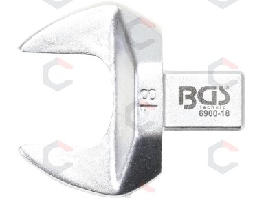 Veržliaraktis įstatomas plokščias | atviras tipas | 18 mm (6900-18) Veržliaraktis įstatomas plokščias | atviras tipas | 18 mm (6900-18)