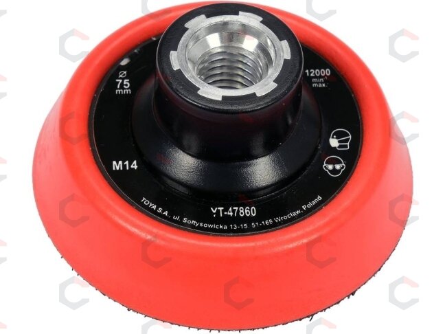Velcro padas | 75 mm | M14 (YT-47860) Velcro padas | 75 mm | M14 (YT-47860)