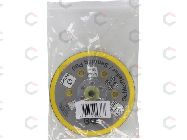 Velcro padas | su skylėmis | BGS 3290, 8688 | Ø 152 mm (8688-23) 1 Velcro padas | su skylėmis | BGS 3290, 8688 | Ø 152 mm (8688-23) 1