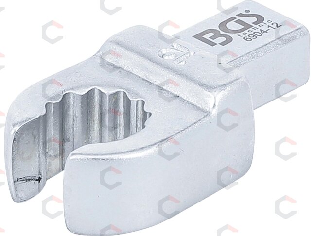 Veržliaraktis įstatomas kilpinis | atviras tipas | 12 mm (6904-12) Veržliaraktis įstatomas kilpinis | atviras tipas | 12 mm (6904-12)