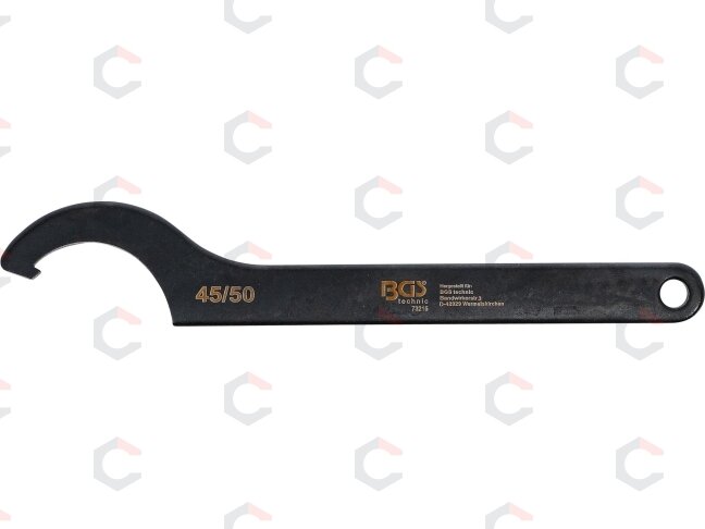 Veržliaraktis užmetamas | kablys | 45 - 50 mm (73215) 1 Veržliaraktis užmetamas | kablys | 45 - 50 mm (73215) 1