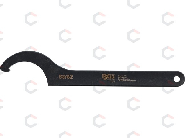 Veržliaraktis užmetamas | kablys | 58 - 62 mm (73217) 1 Veržliaraktis užmetamas | kablys | 58 - 62 mm (73217) 1