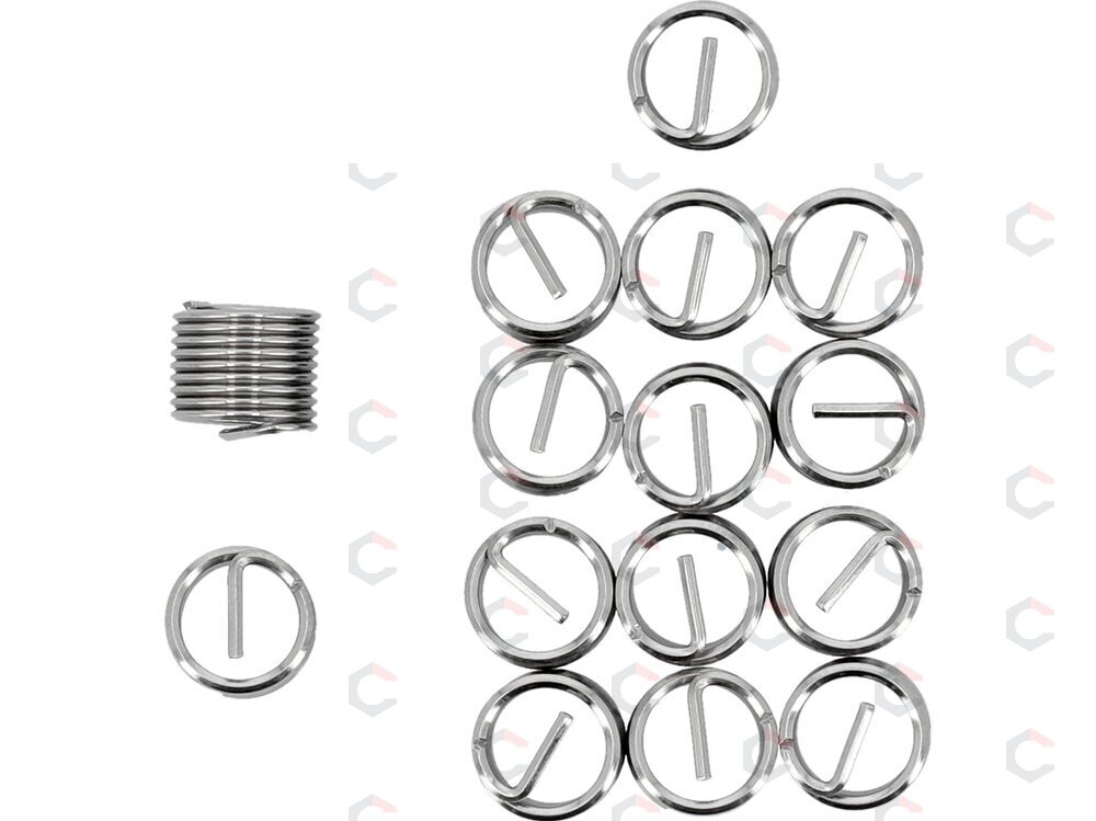 Vieliniai indėklai sriegiui | Helikoliai | M10X1,25 mm | 15 vnt. (YT-176831) Vieliniai indėklai sriegiui | Helikoliai | M10X1,25 mm | 15 vnt. (YT-176831)